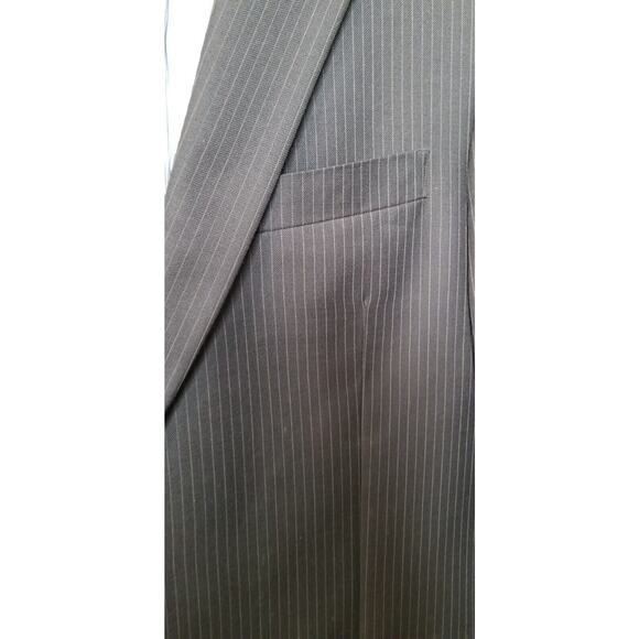 Tommy Hilfiger Men's Sports Coat Blue Pin Stripe Wool Blazer Size 40 Long - Picture 3 of 11